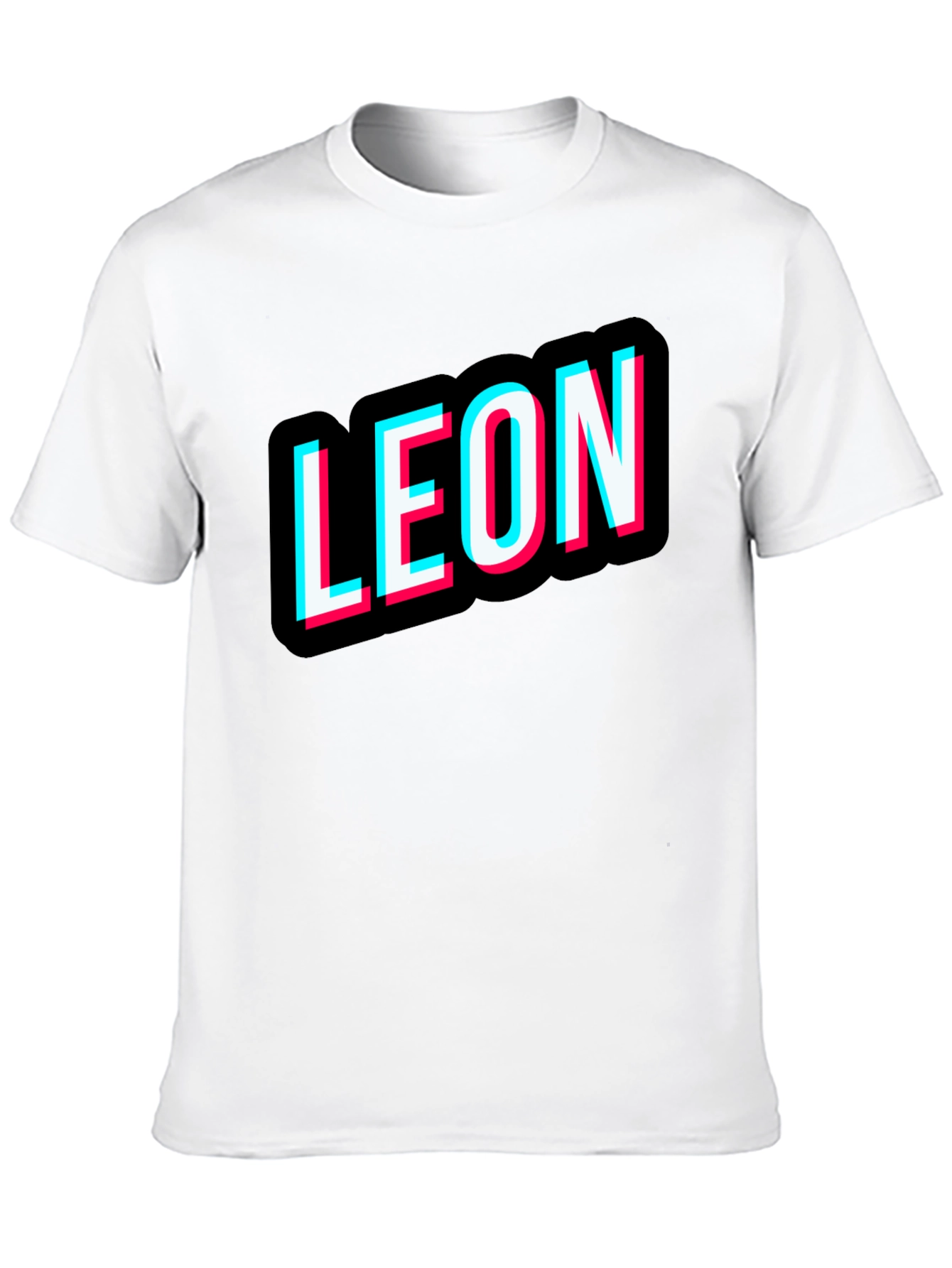 Leon T-Shirt Black Novelty Design Tee