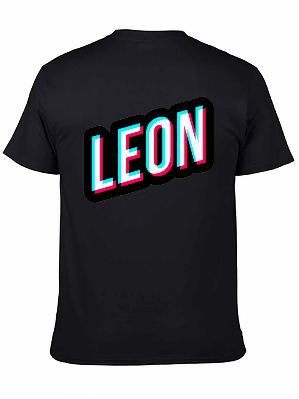 Leon T-Shirt Black Novelty Design Tee