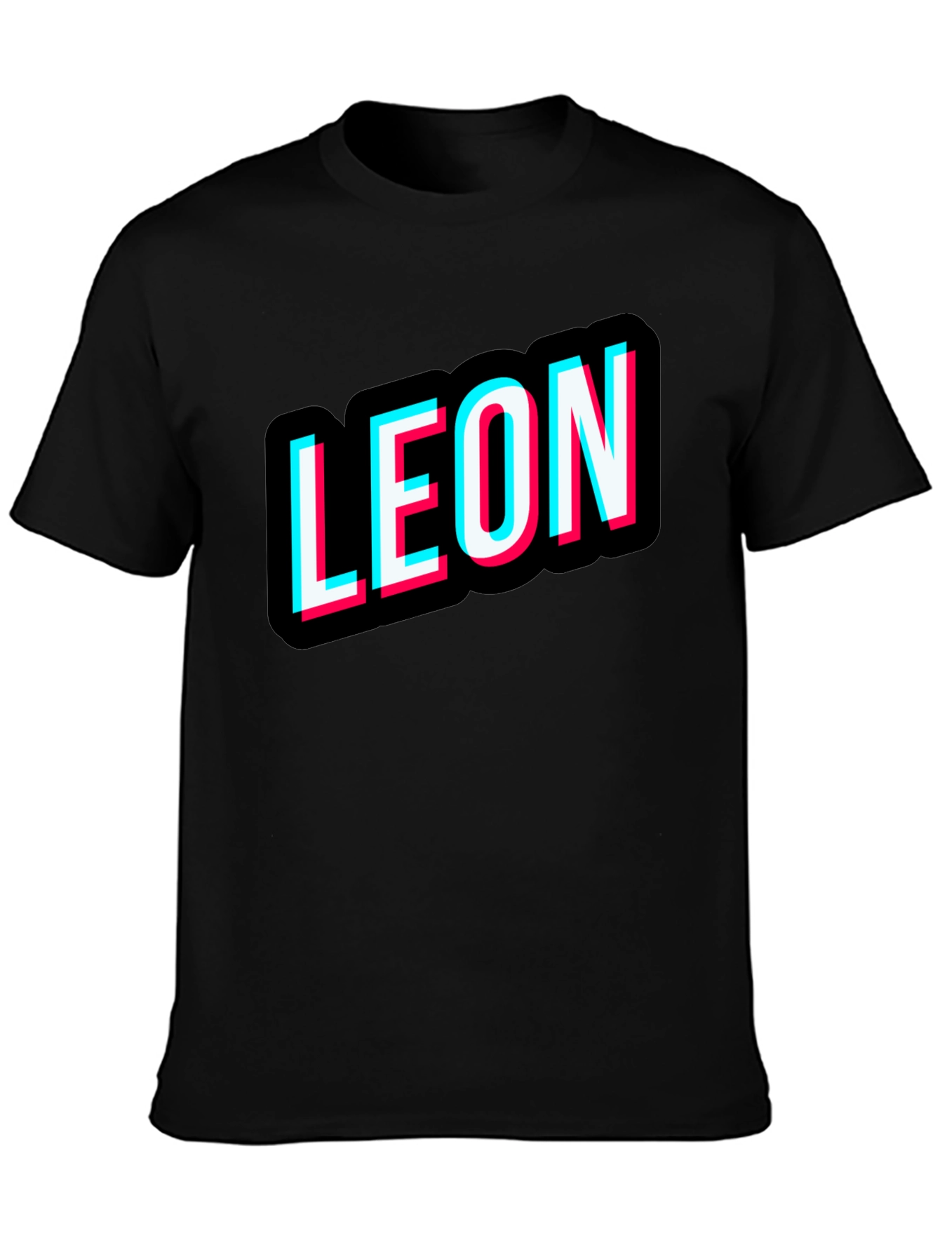 Leon T-Shirt Black Novelty Design Tee