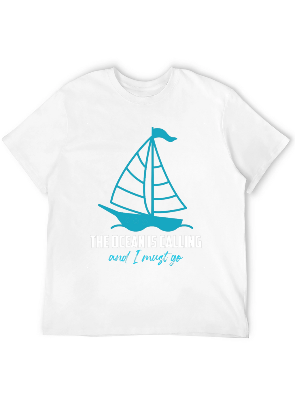 Ocean Calling Sailboat Graphic T-Shirt