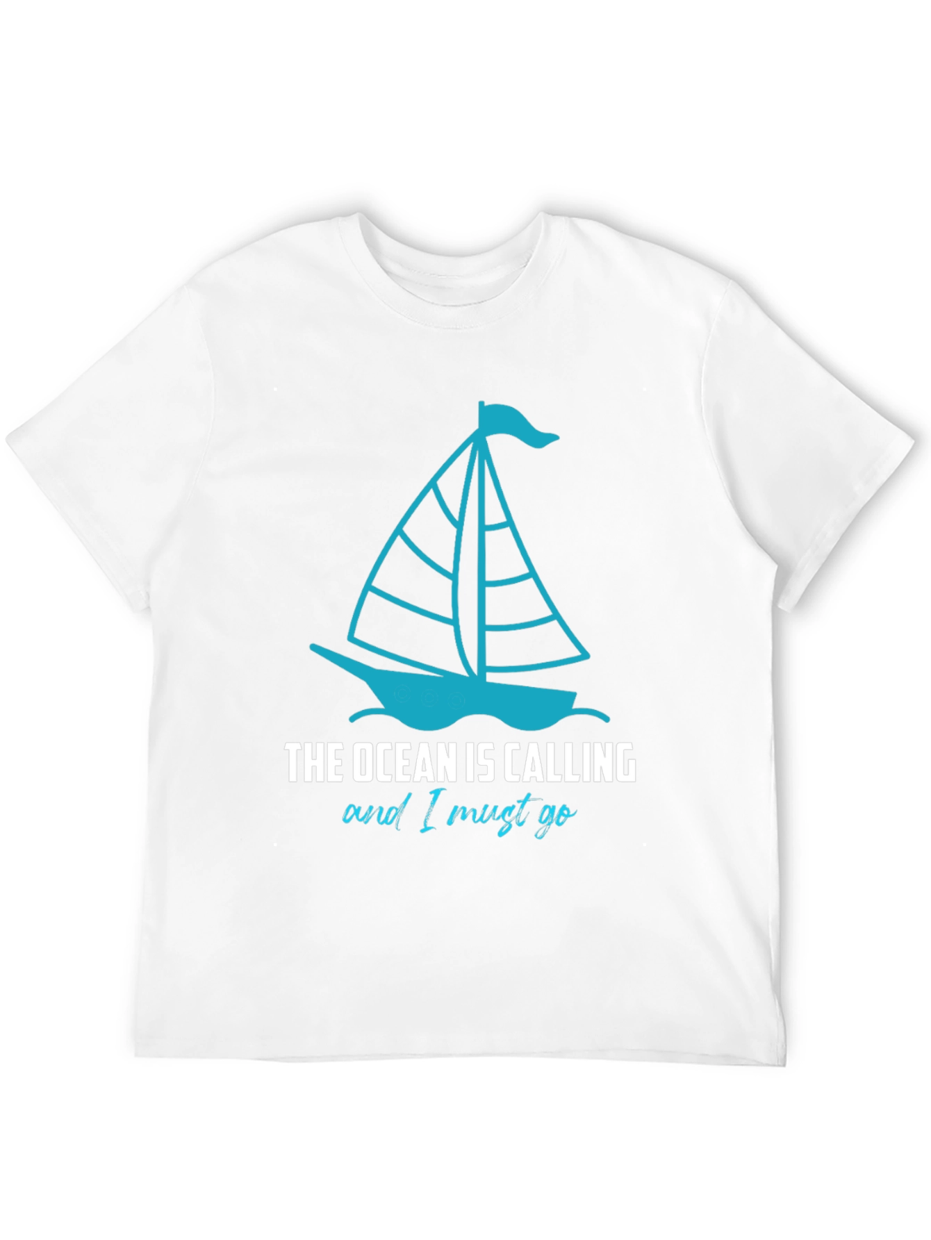 Ocean Calling Sailboat Graphic T-Shirt
