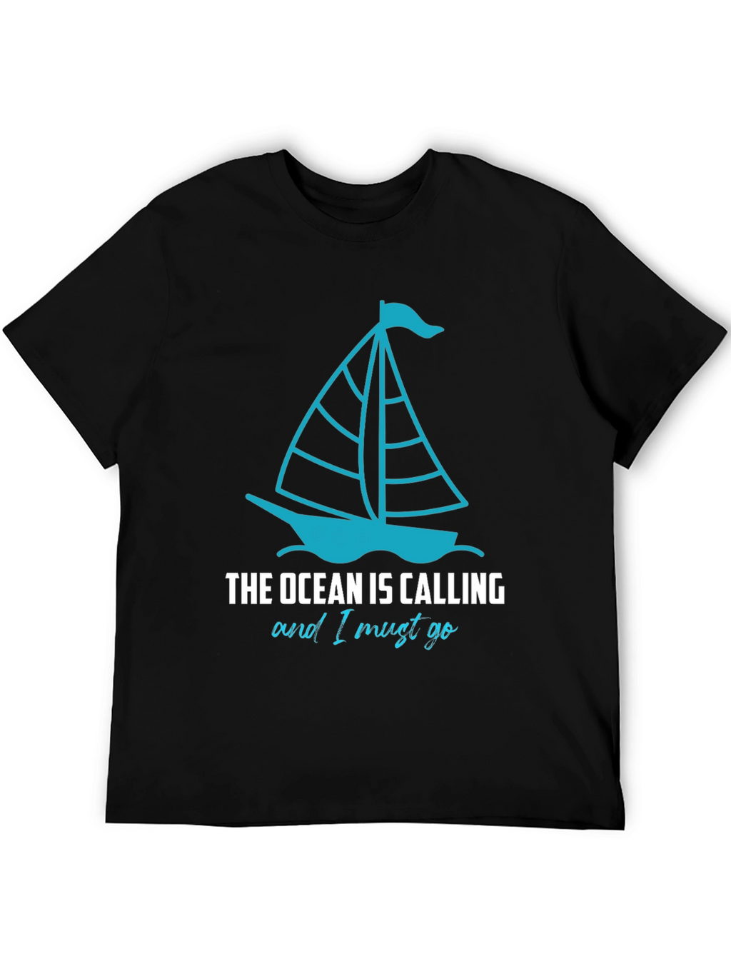 Ocean Calling Sailboat Graphic T-Shirt