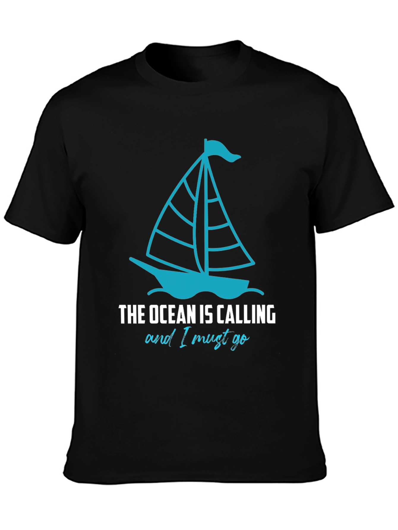 Ocean Calling Sailboat Graphic T-Shirt