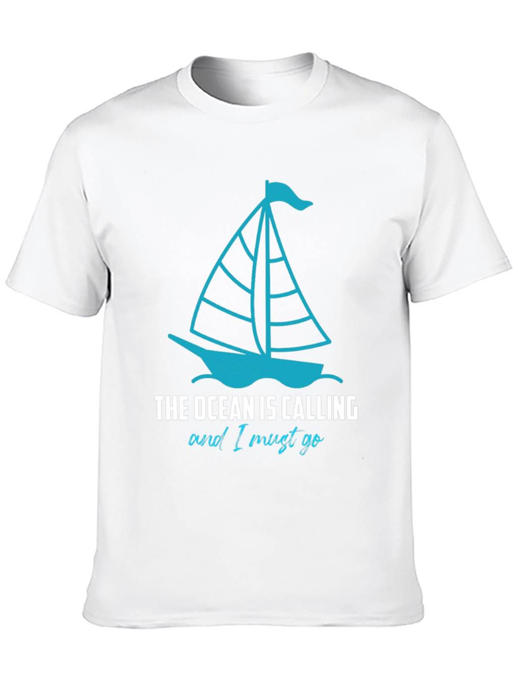 Ocean Calling Sailboat Graphic T-Shirt