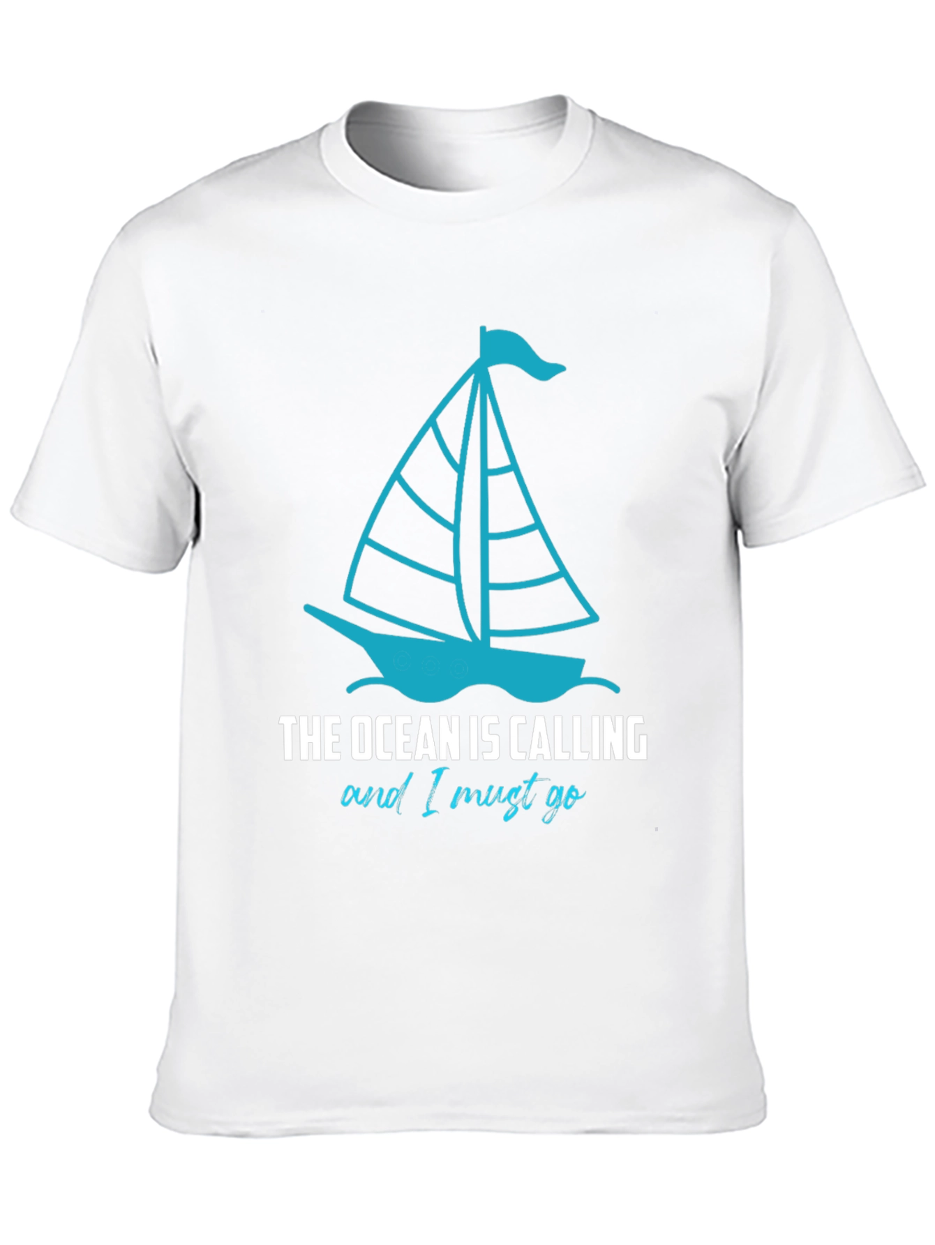 Ocean Calling Sailboat Graphic T-Shirt