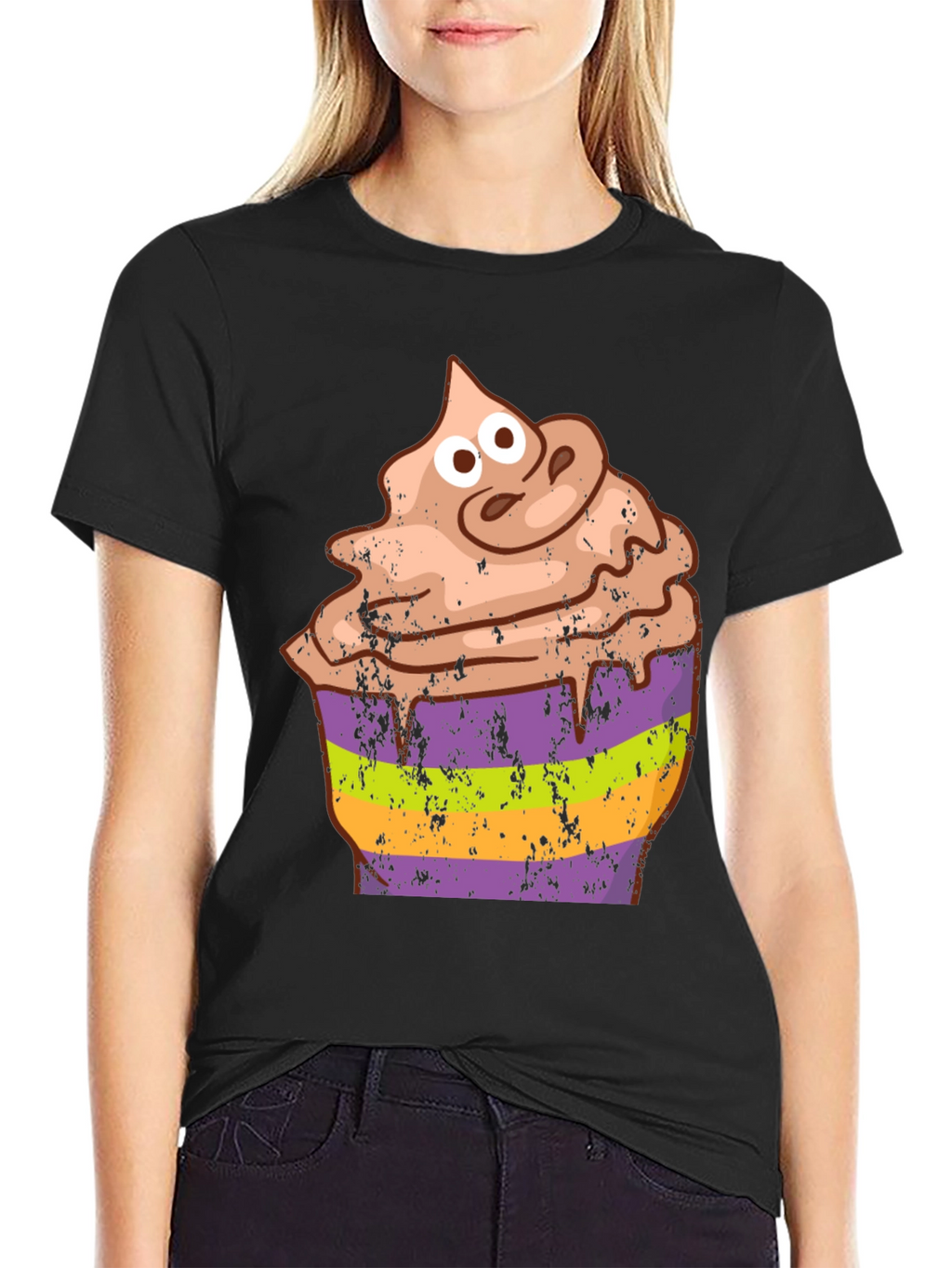 Cupcake Halloween Graphic Tee - Funny Costume Shirt