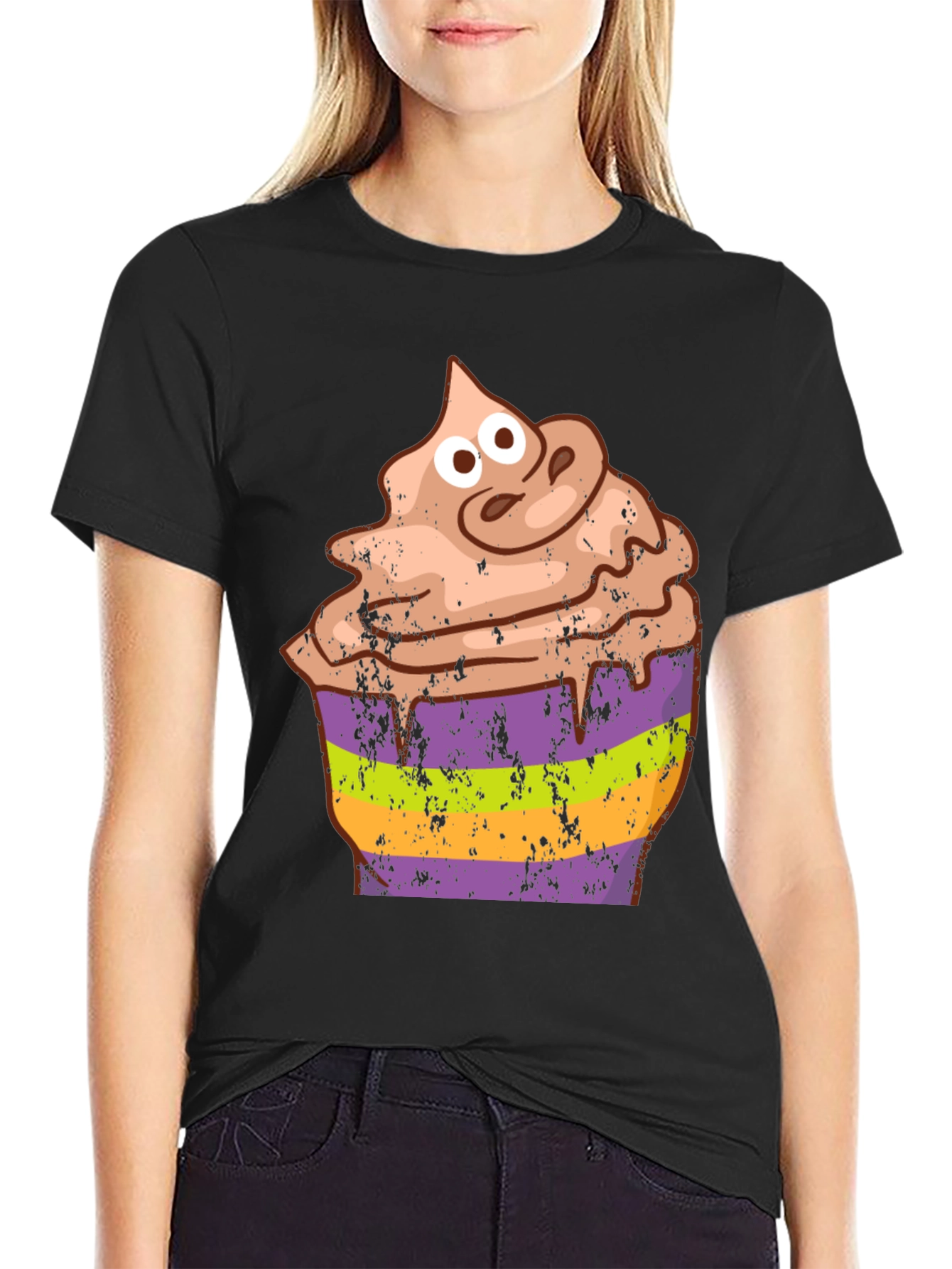Cupcake Halloween Graphic Tee - Funny Costume Shirt