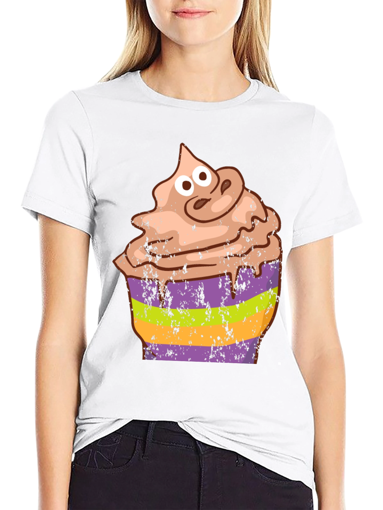 Cupcake Halloween Graphic Tee - Funny Costume Shirt