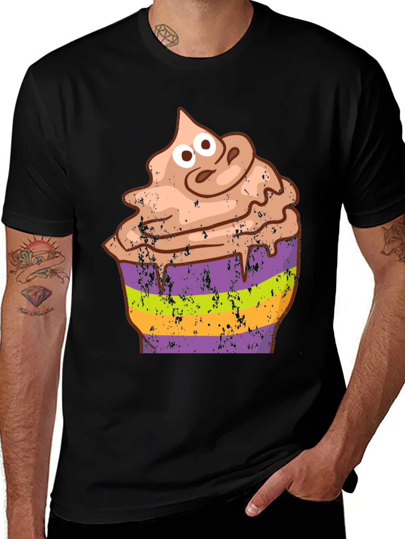 Cupcake Halloween Graphic Tee - Funny Costume Shirt