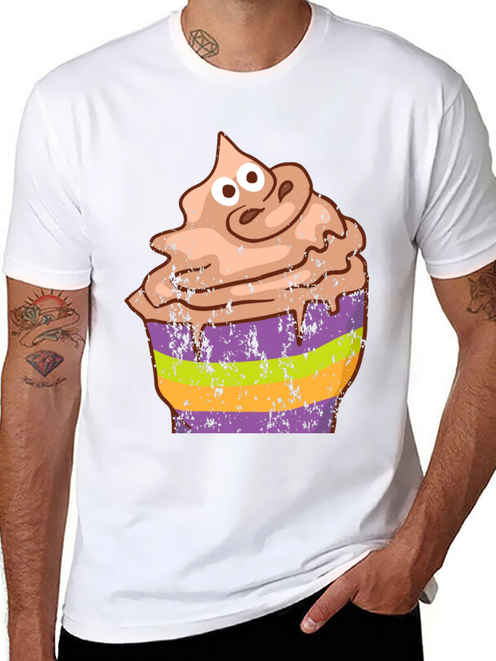 Cupcake Halloween Graphic Tee - Funny Costume Shirt