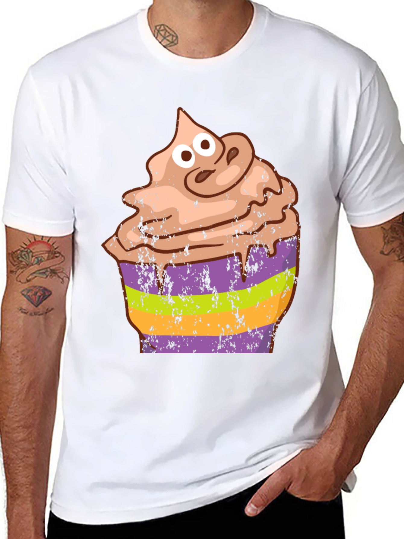 Cupcake Halloween Graphic Tee - Funny Costume Shirt