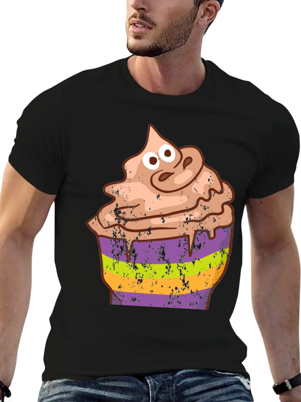 Cupcake Halloween Graphic Tee - Funny Costume Shirt