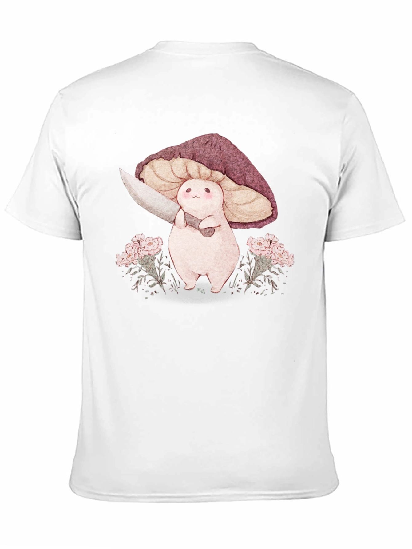 Mushroom with Knife Graphic Tee