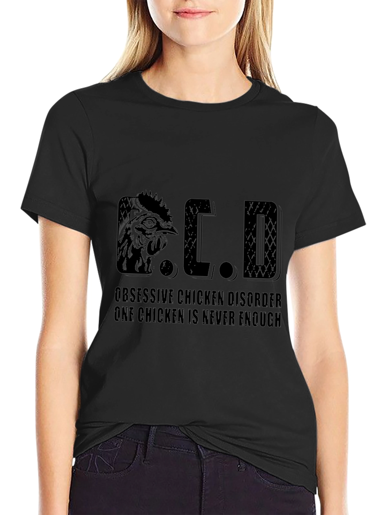 Obsessive Chicken Disorder T-Shirt - Funny Chicken Lover Tee