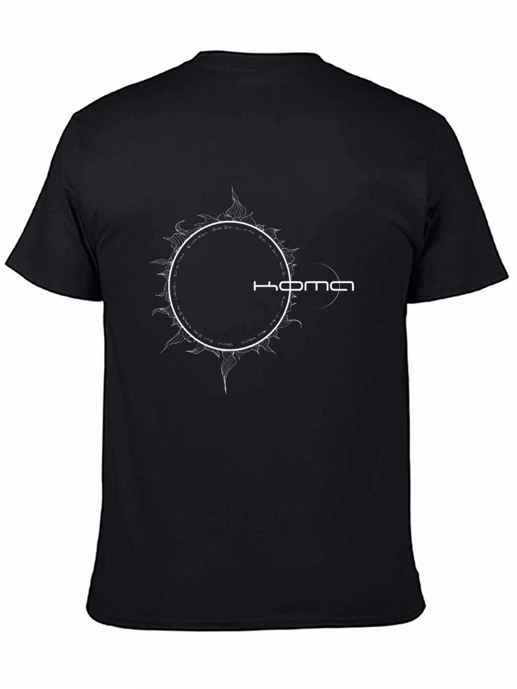 Koma Circle Graphic Black T-Shirt