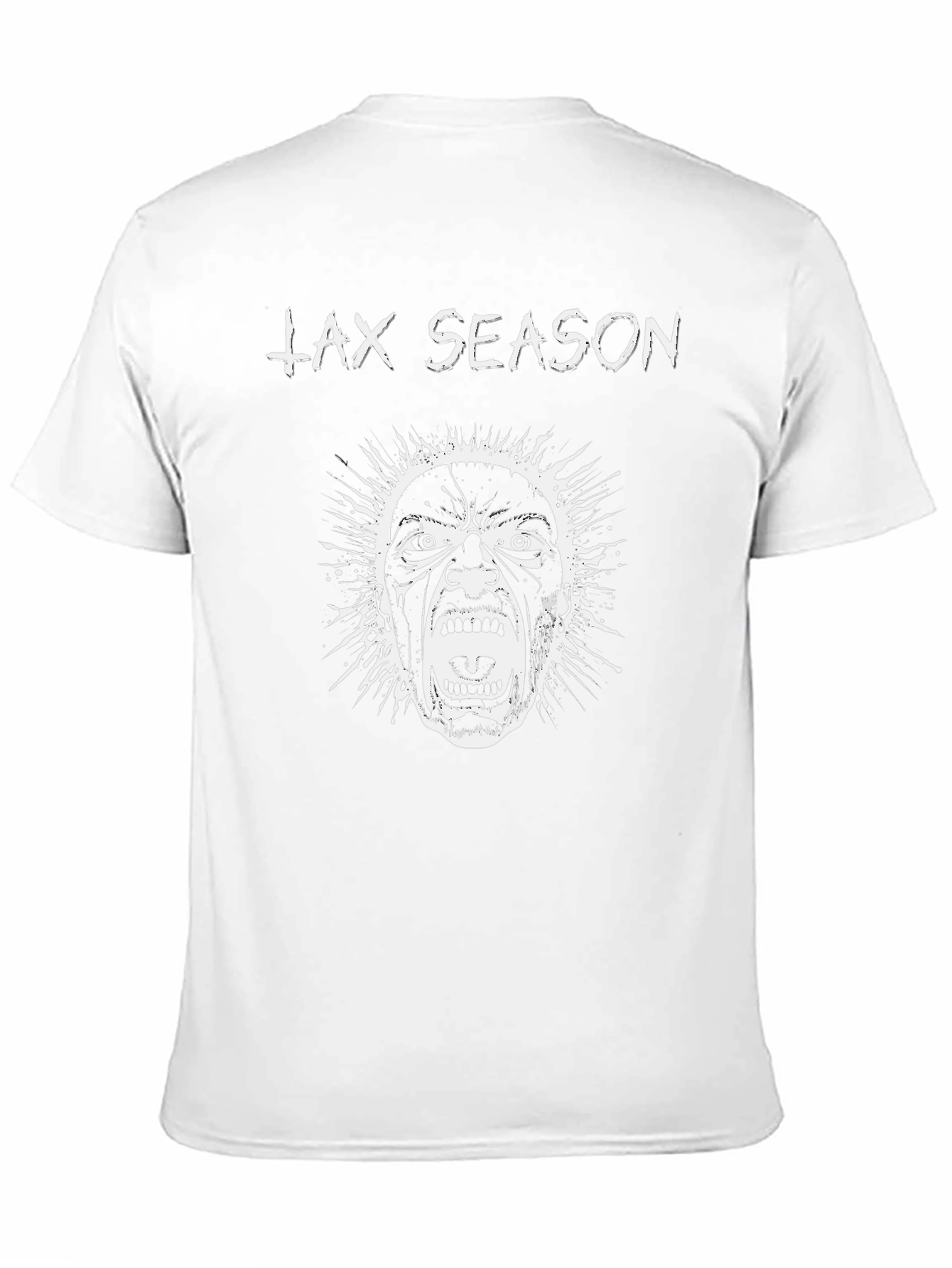 Tax Season Graphic T-Shirt Black Cotton
