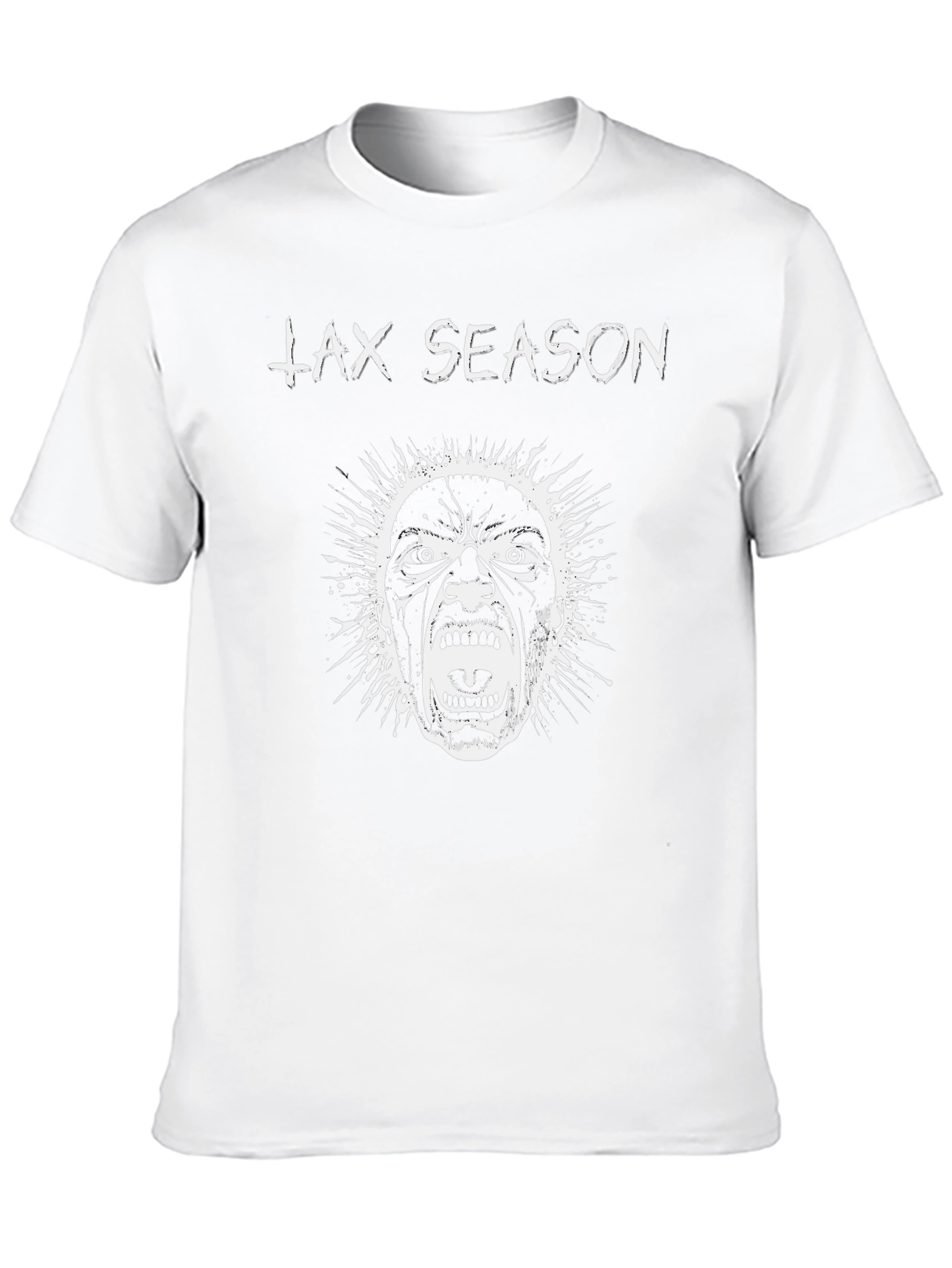 Tax Season Graphic T-Shirt Black Cotton