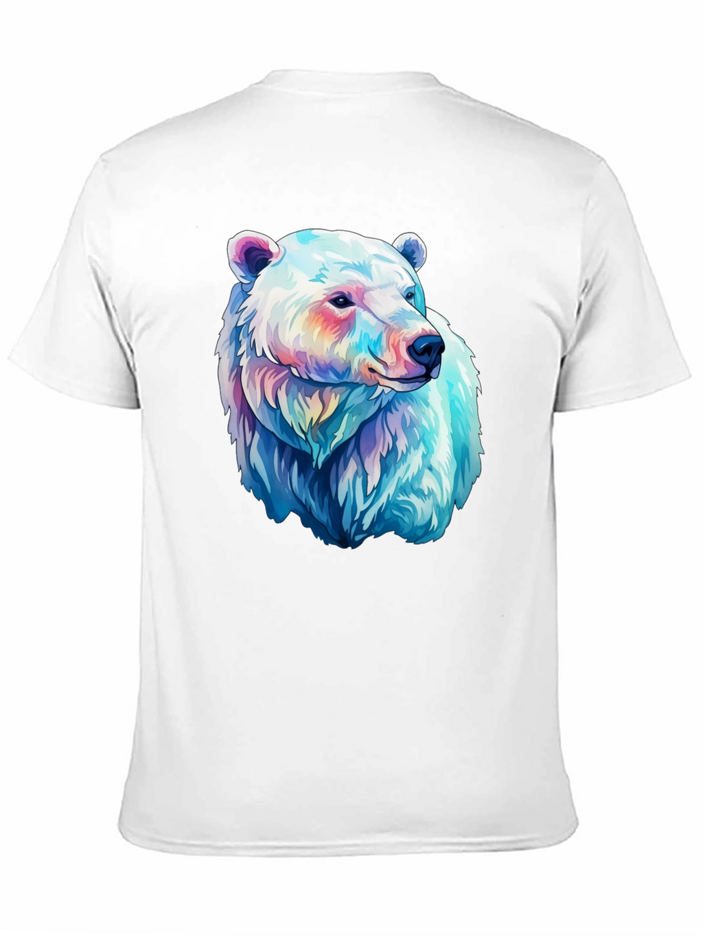 Polar Bear Graphic Tee - Black Cotton Blend