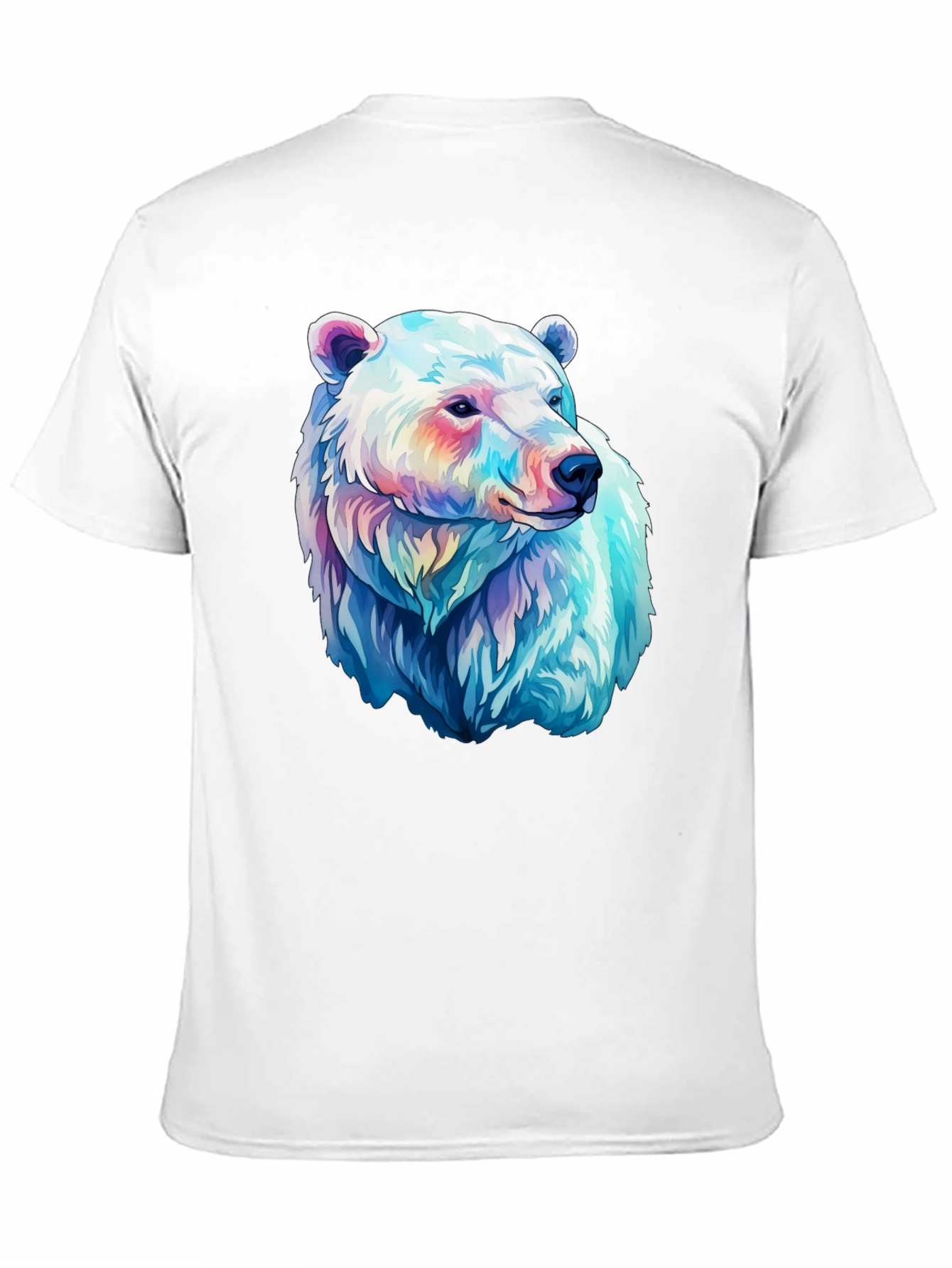 Polar Bear Graphic Tee - Black Cotton Blend