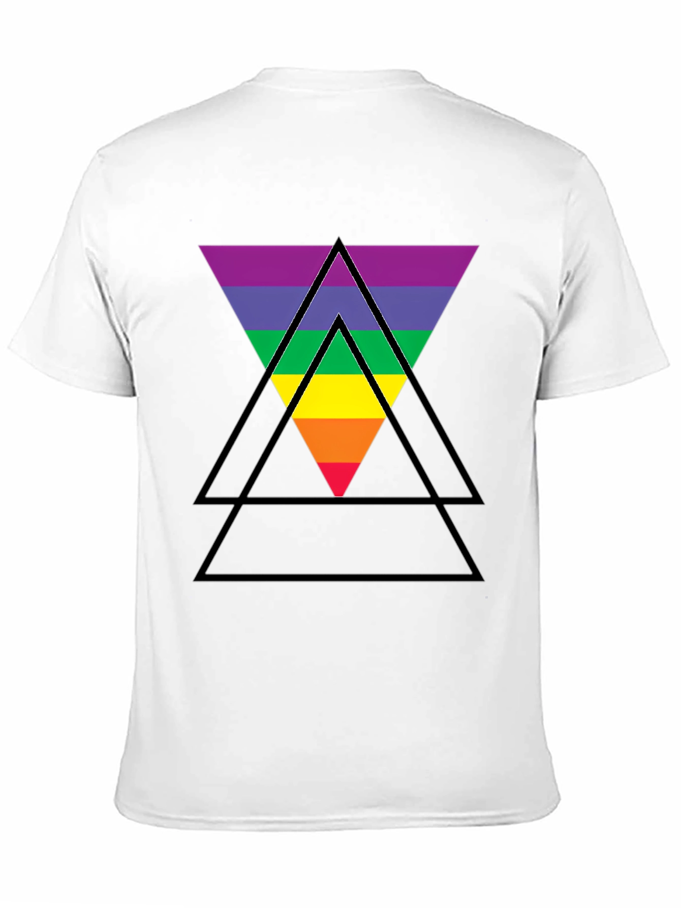 Rainbow Triangle Graphic T-Shirt - Pride LGBTQ+ Tee