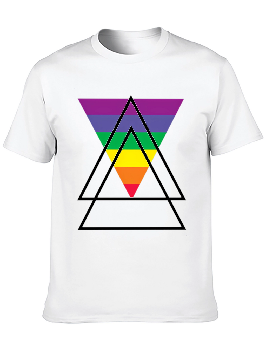 Rainbow Triangle Graphic T-Shirt - Pride LGBTQ+ Tee