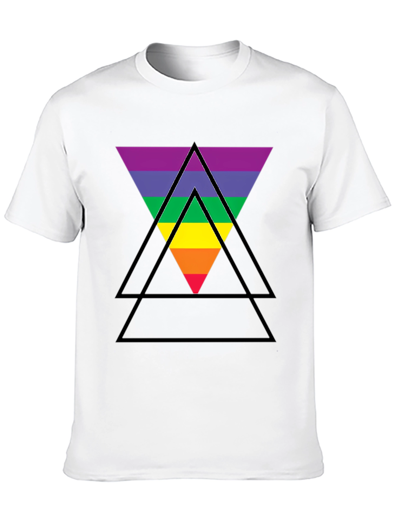 Rainbow Triangle Graphic T-Shirt - Pride LGBTQ+ Tee
