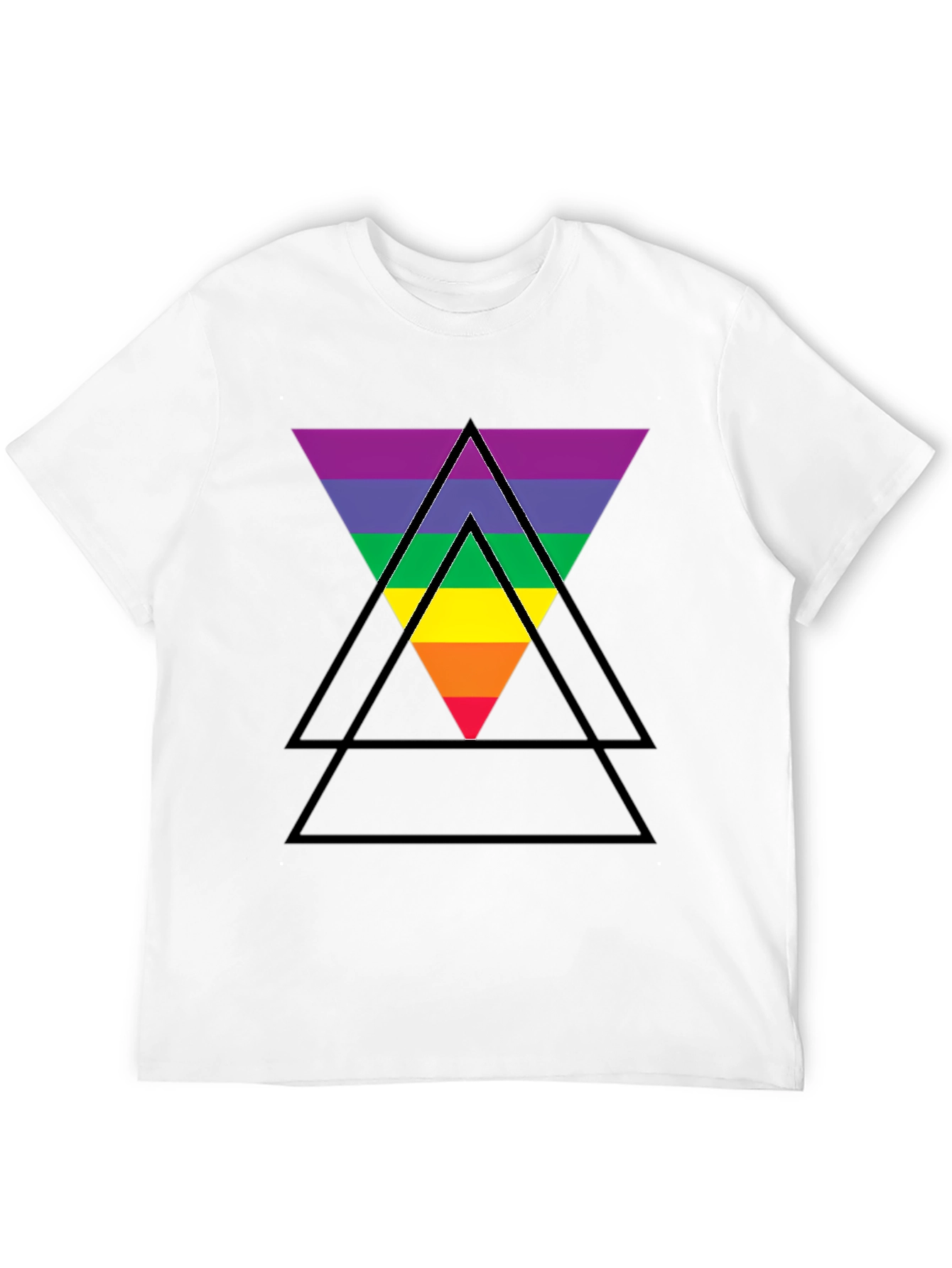 Rainbow Triangle Graphic T-Shirt - Pride LGBTQ+ Tee
