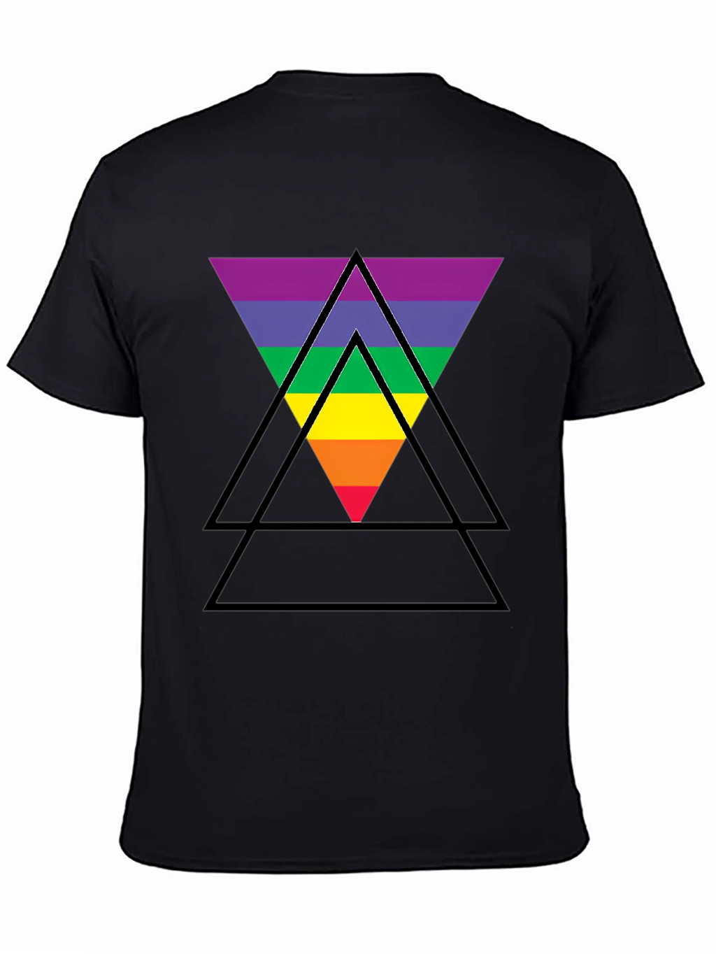 Rainbow Triangle Graphic T-Shirt - Pride LGBTQ+ Tee