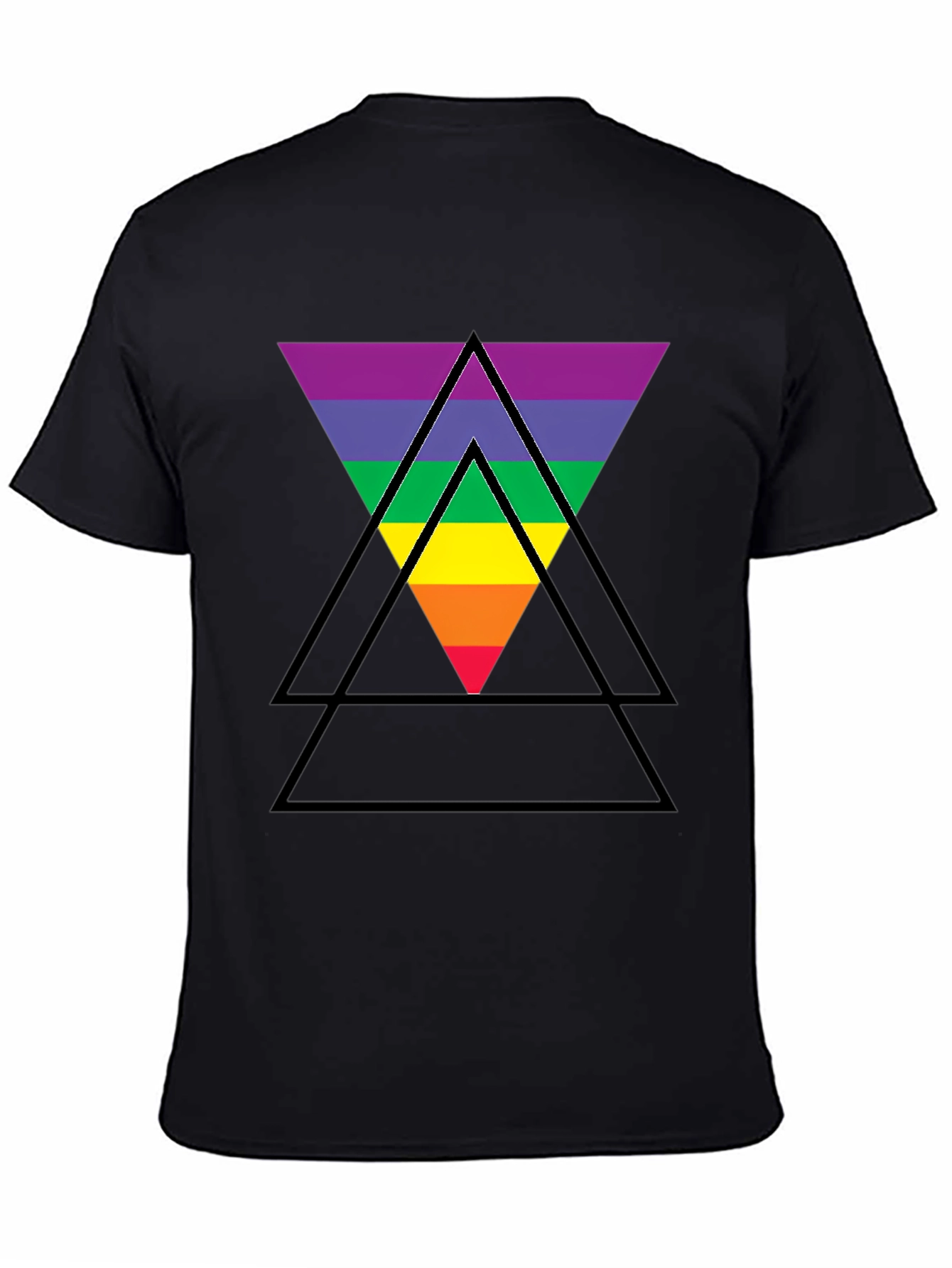 Rainbow Triangle Graphic T-Shirt - Pride LGBTQ+ Tee