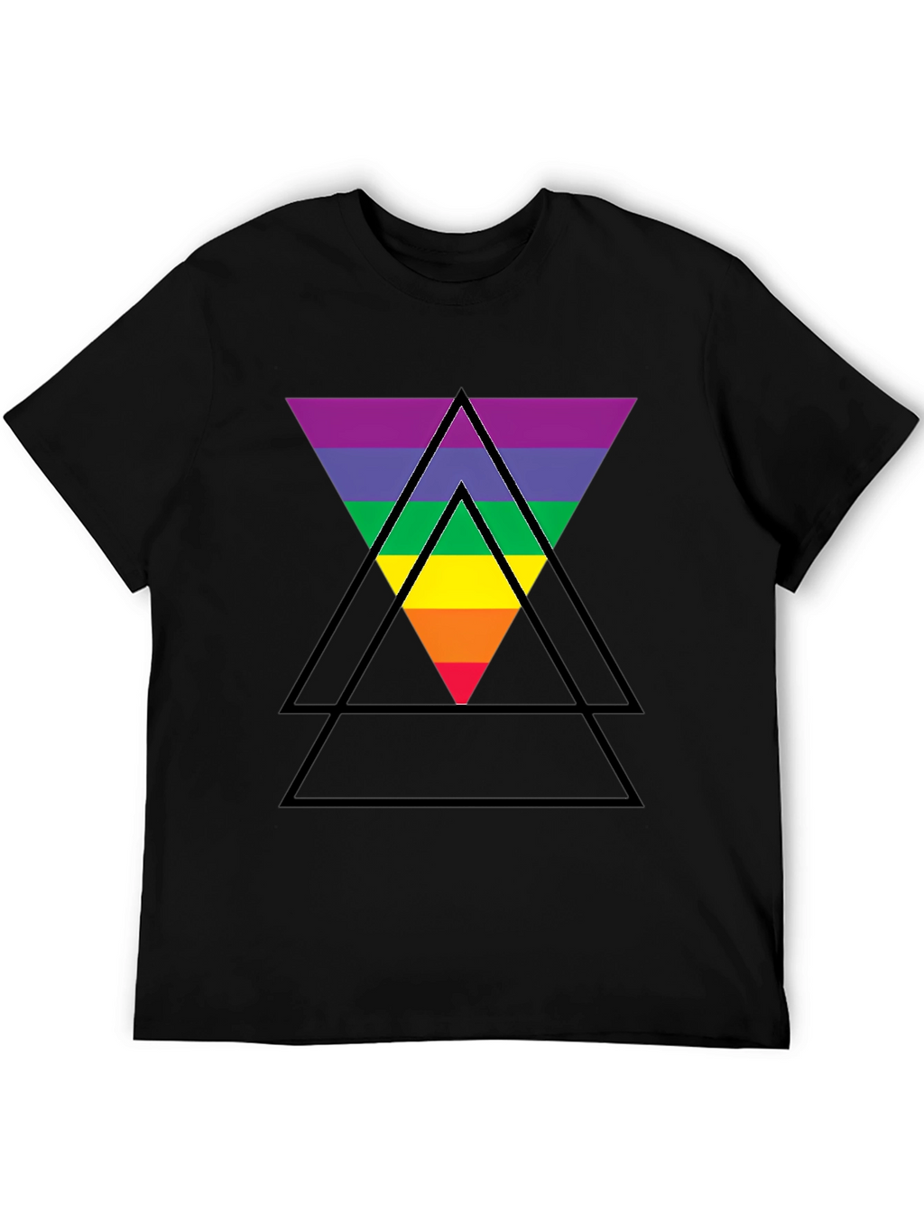 Rainbow Triangle Graphic T-Shirt - Pride LGBTQ+ Tee