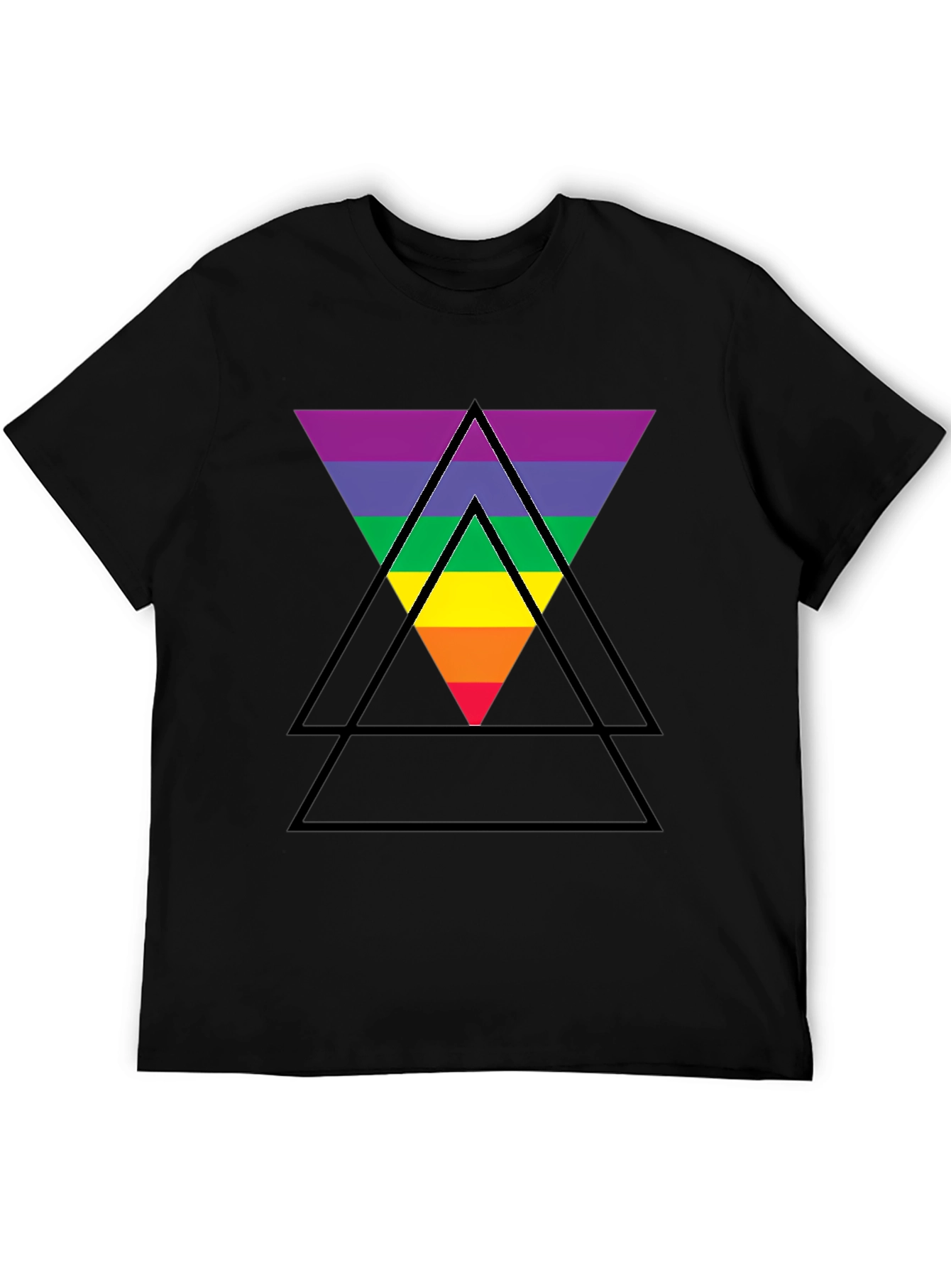 Rainbow Triangle Graphic T-Shirt - Pride LGBTQ+ Tee
