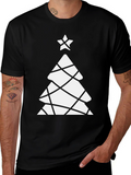 Festive Christmas Tree Graphic Tee - Holiday Style