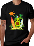 Avocado Surfing Mode On T-Shirt