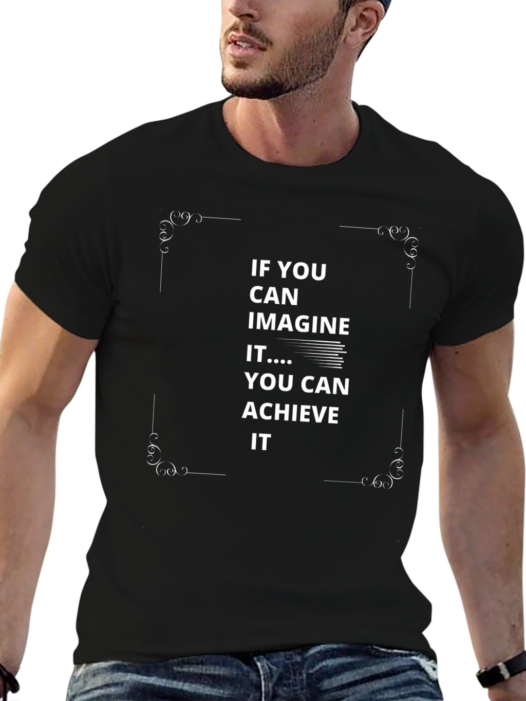 Inspirational Graphic Tee - Imagine Achieve