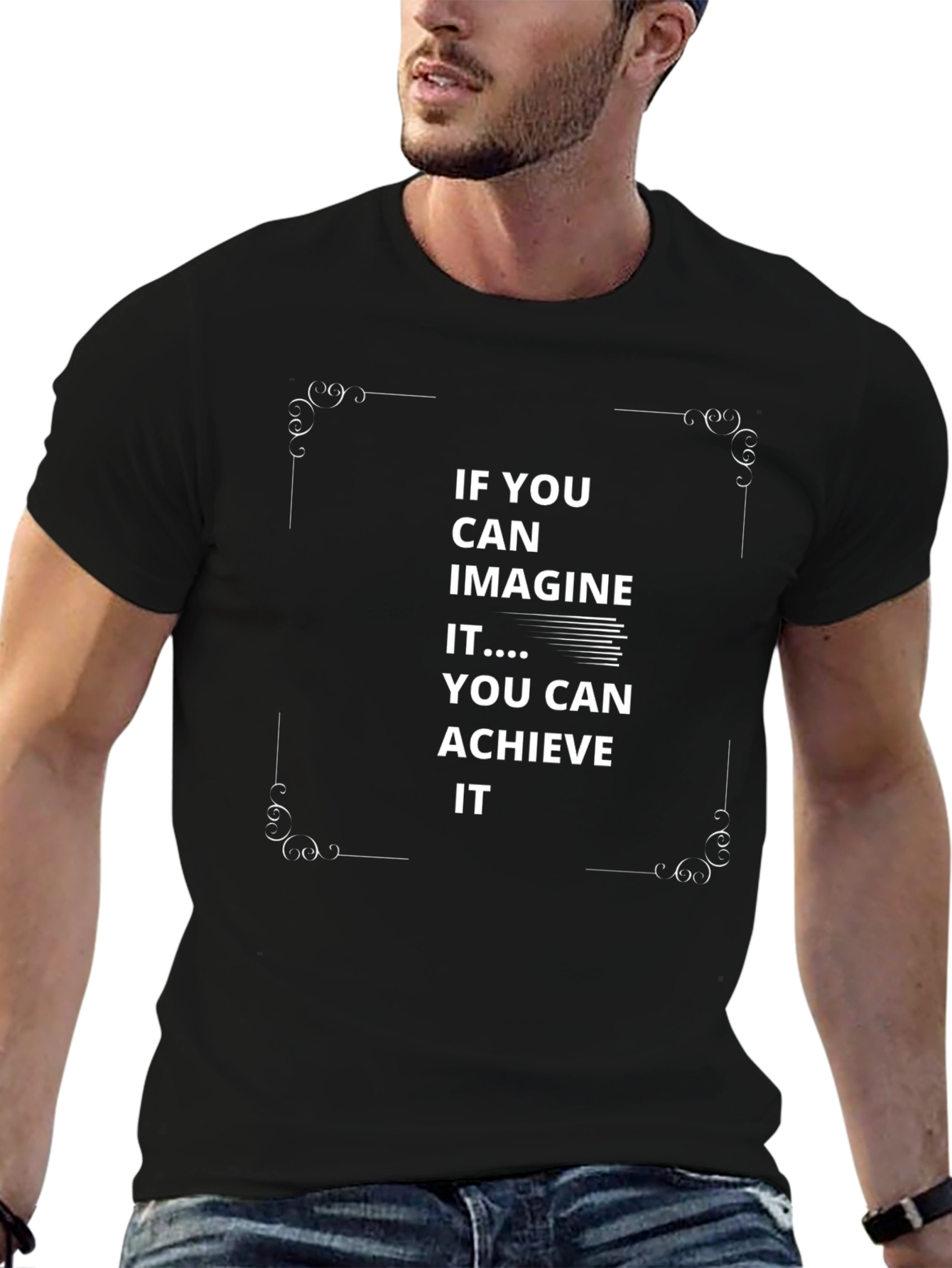 Inspirational Graphic Tee - Imagine Achieve