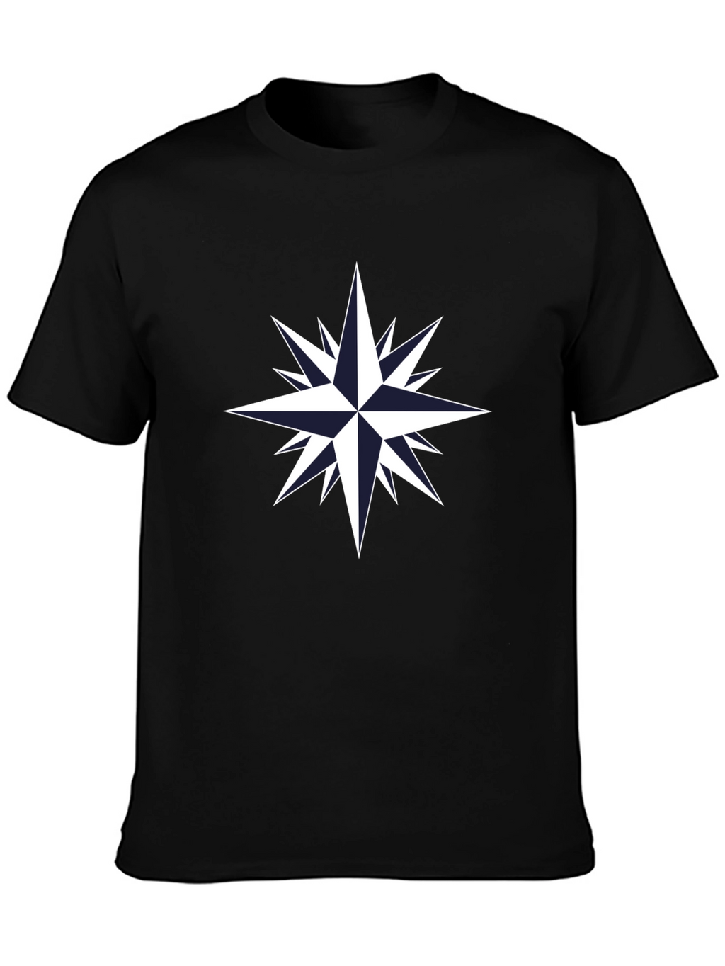 Compass Rose Graphic Tee - Black