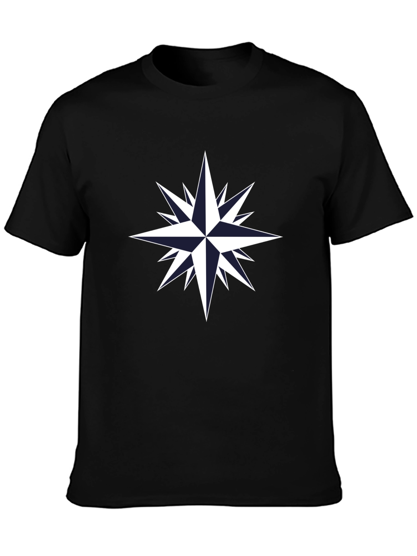 Compass Rose Graphic Tee - Black