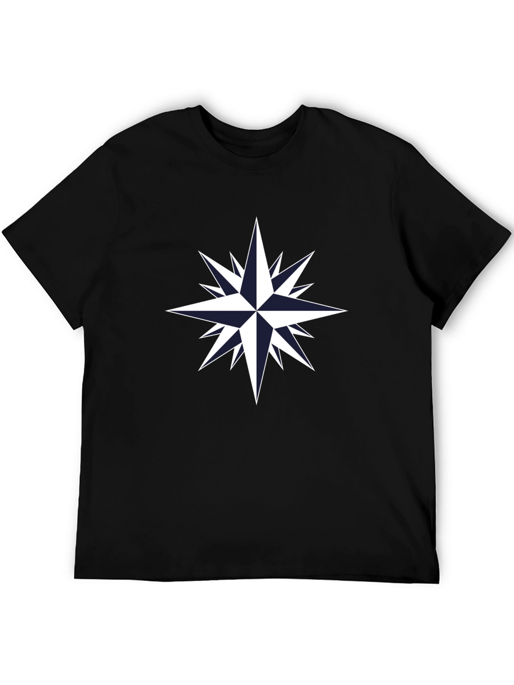 Compass Rose Graphic Tee - Black