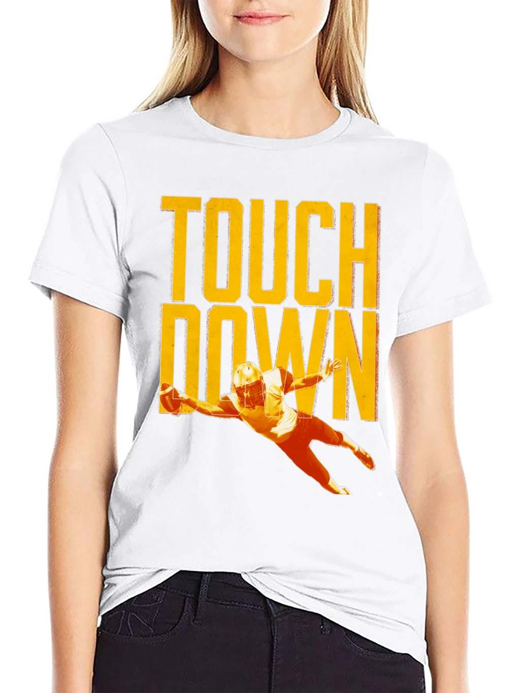 Touchdown Football T-Shirt Black