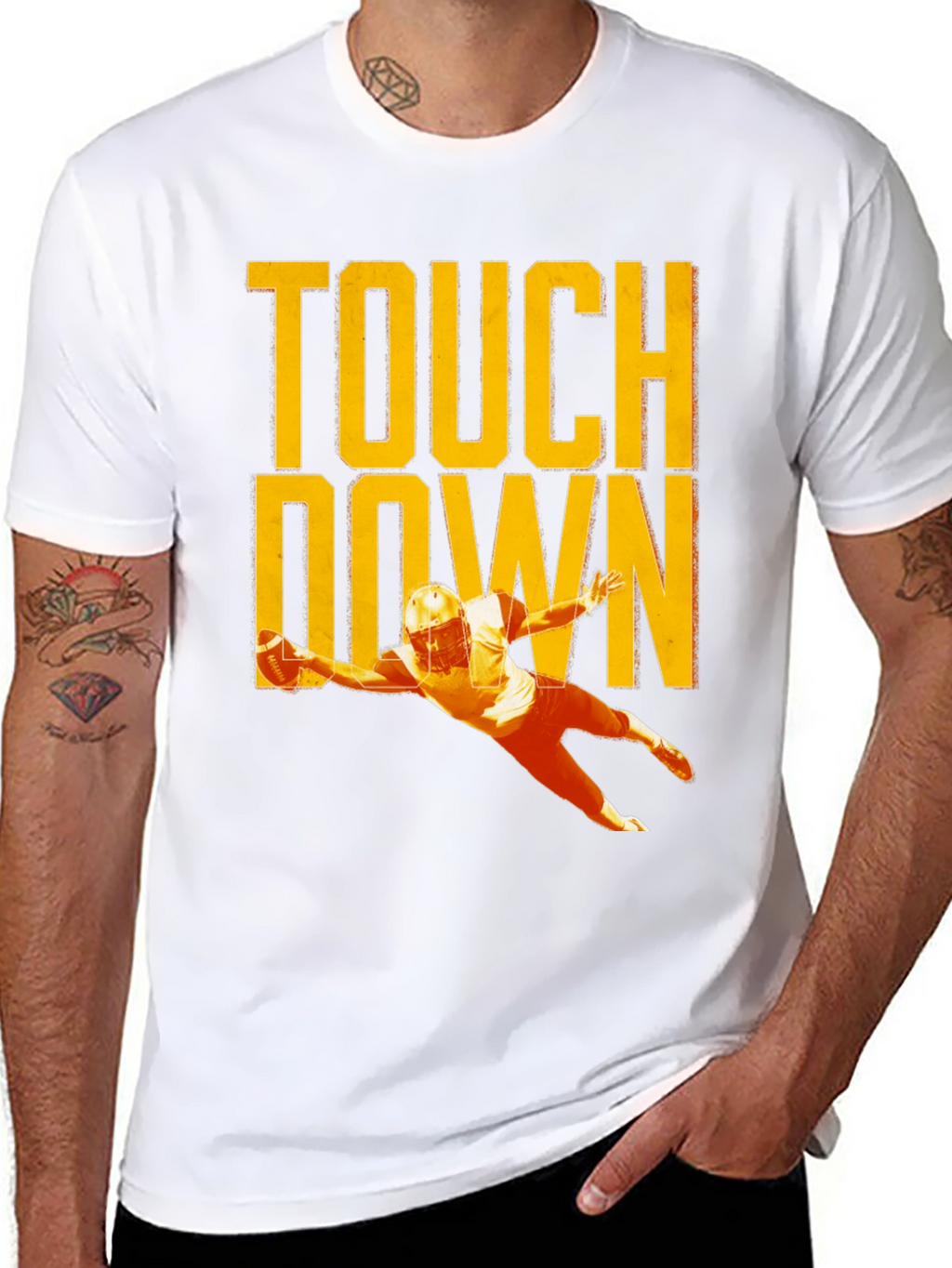 Touchdown Football T-Shirt Black