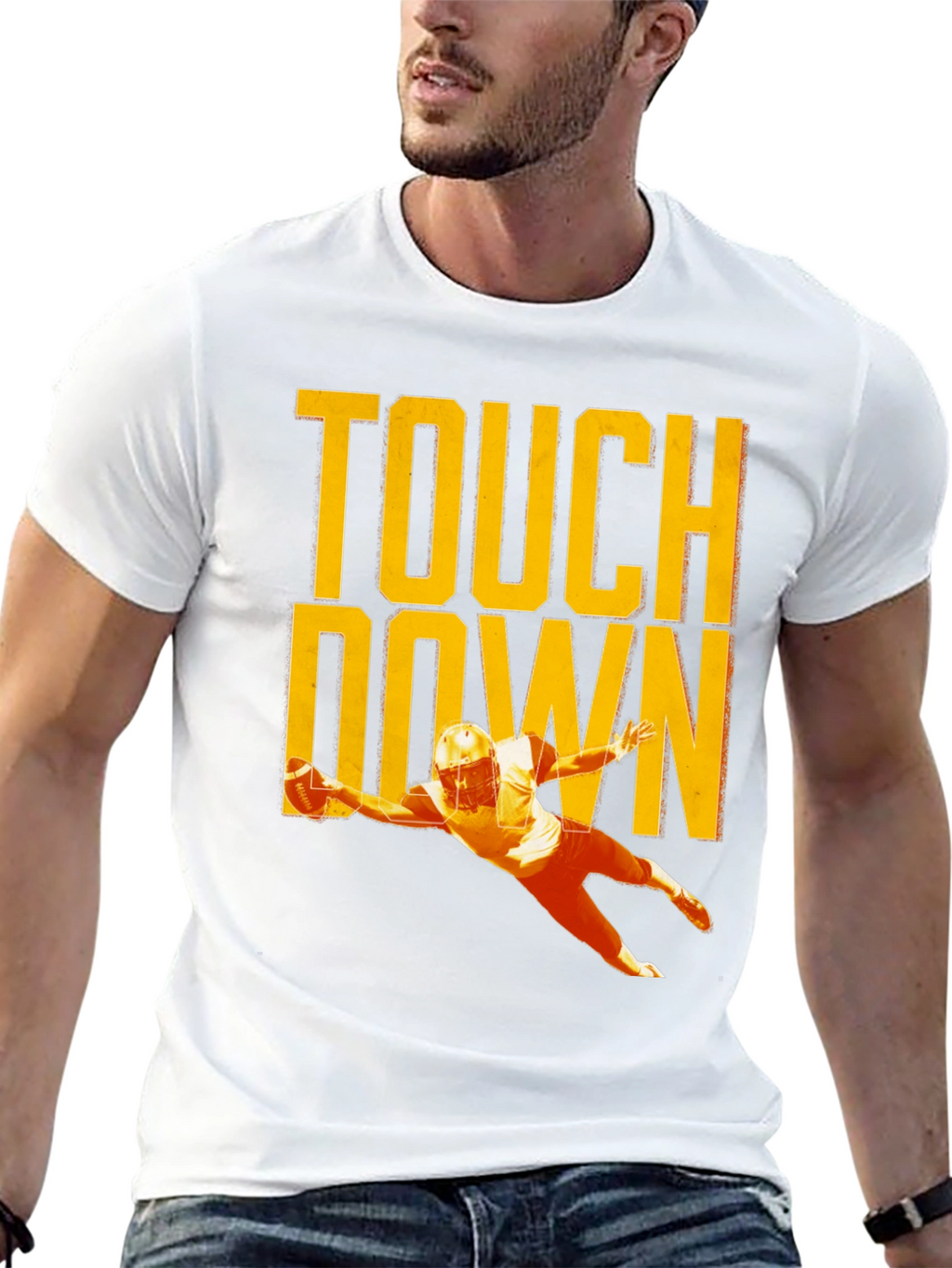 Touchdown Football T-Shirt Black