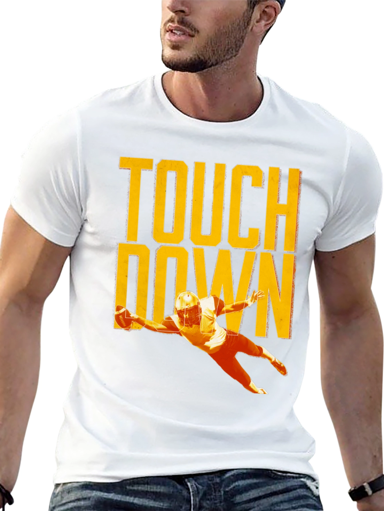 Touchdown Football T-Shirt Black