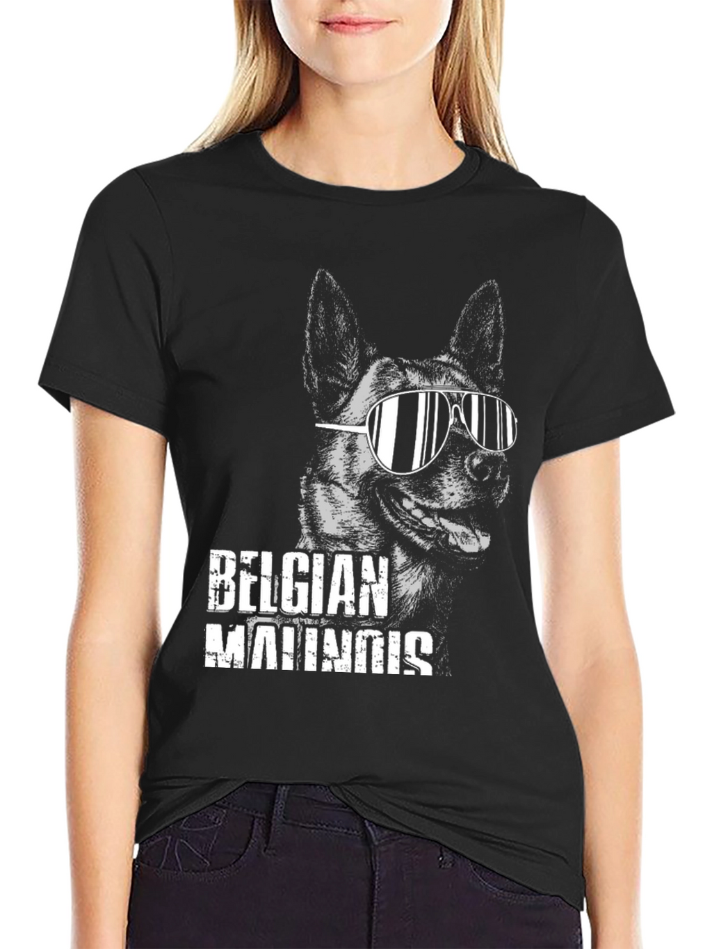 Cool Belgian Malinois Dog Graphic T-Shirt