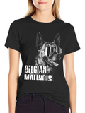 Cool Belgian Malinois Dog Graphic T-Shirt