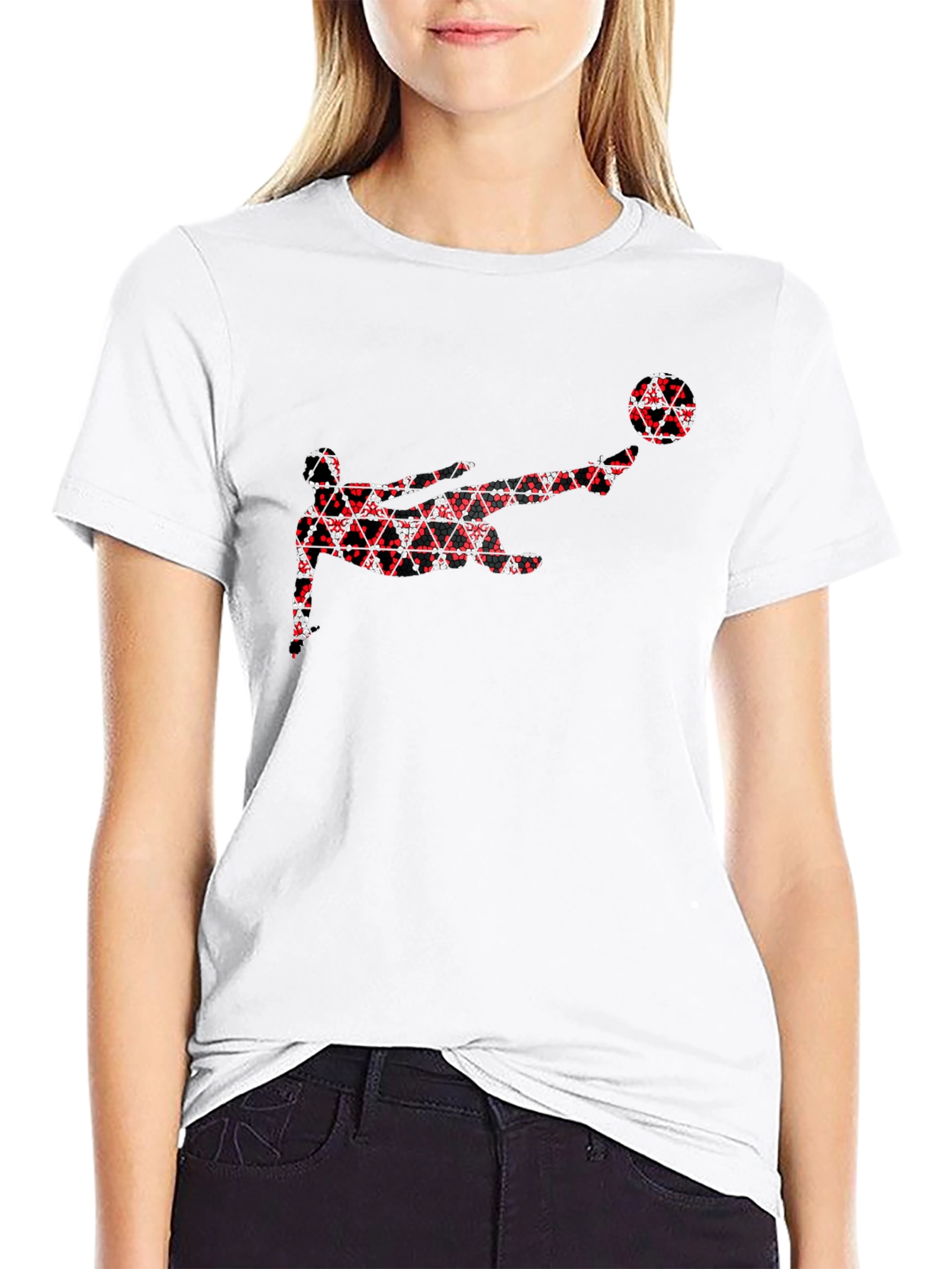 Soccer Kick Graphic Tee - Black T-Shirt
