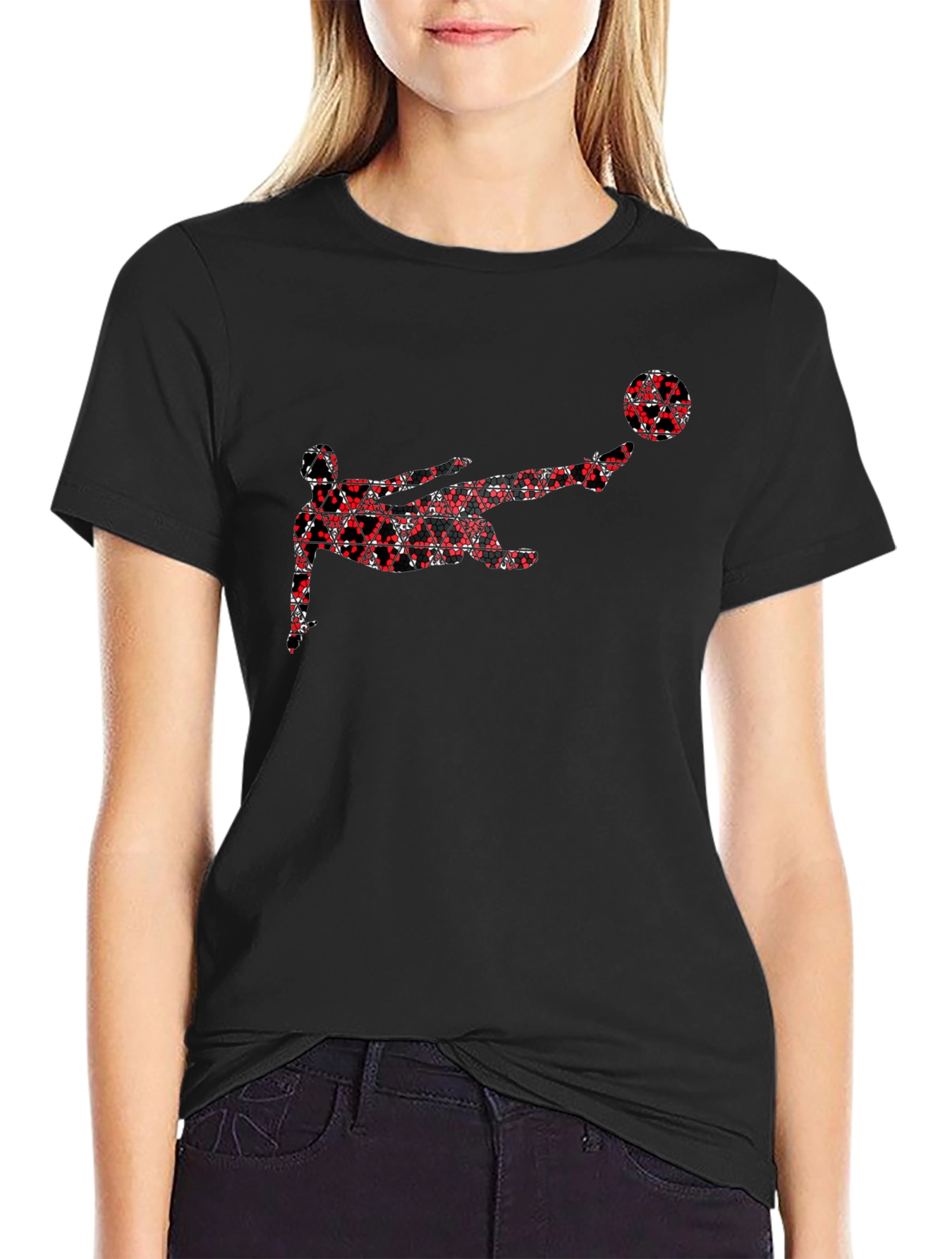 Soccer Kick Graphic Tee - Black T-Shirt