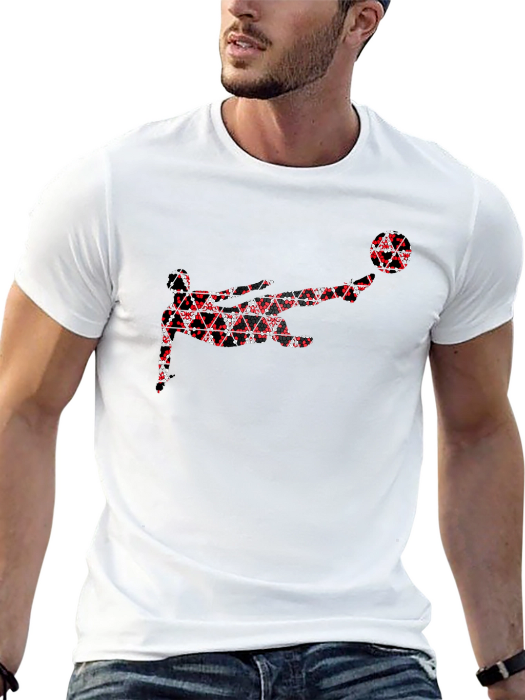 Soccer Kick Graphic Tee - Black T-Shirt