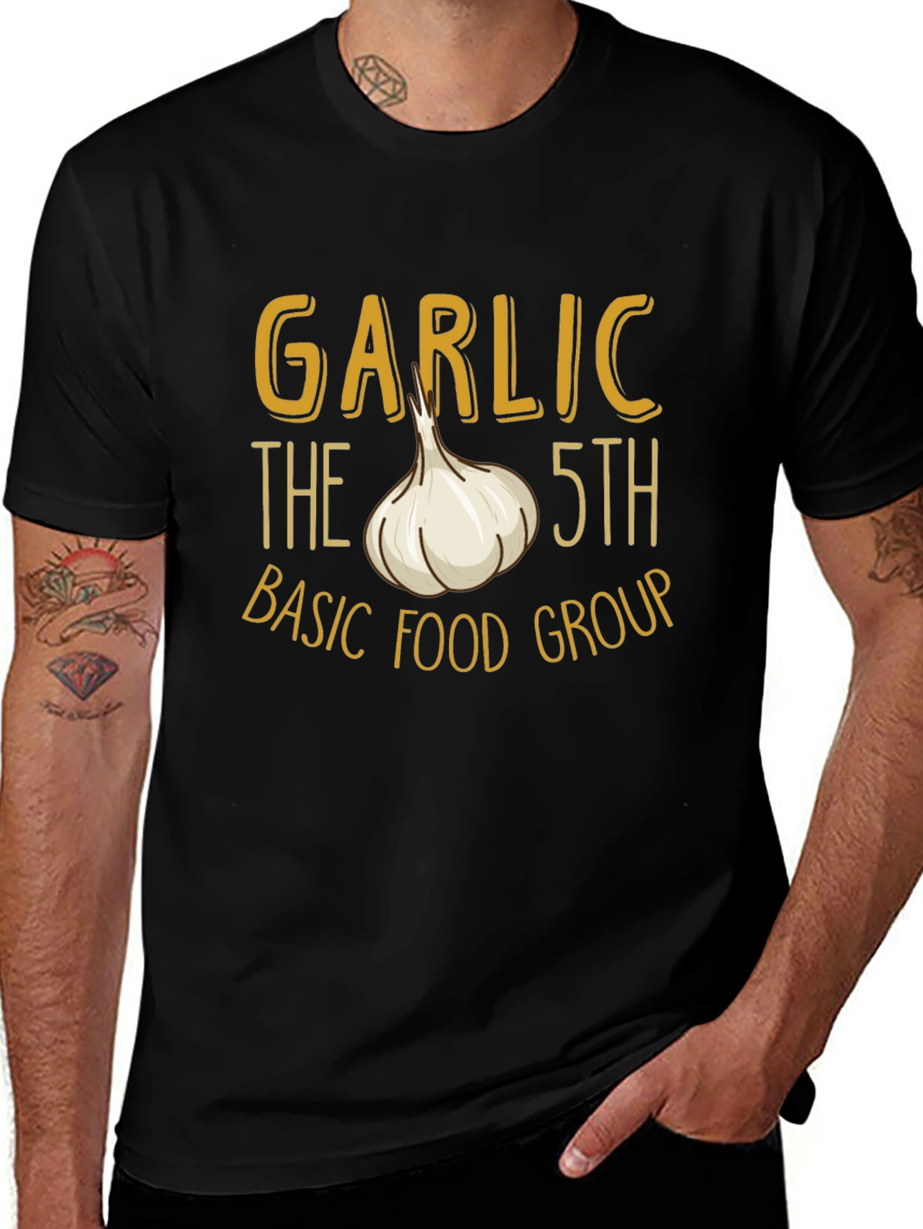Garlic 5th Basic Food Group T-Shirt