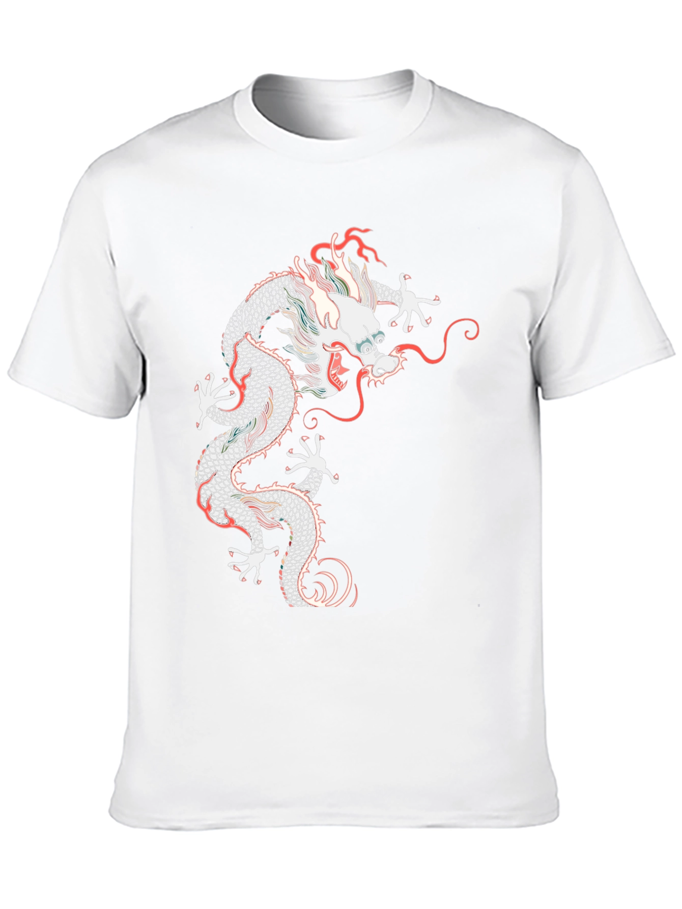 Dragon Graphic T-Shirt - Black Crew Neck
