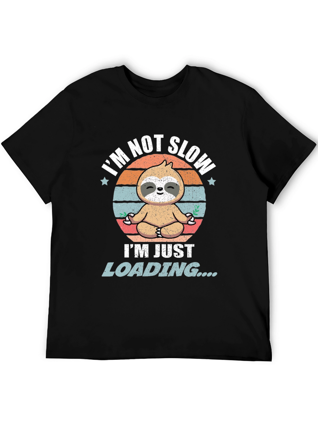 Funny Sloth Loading T-Shirt - Mens Graphic Tee